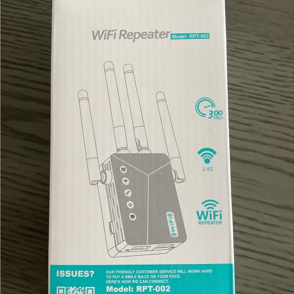 WiFi Repeater RPT-002 Black by [Brand]